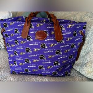 Women's Dooney & Bourke Purple Baltimore Ravens Shopper Tote Bag